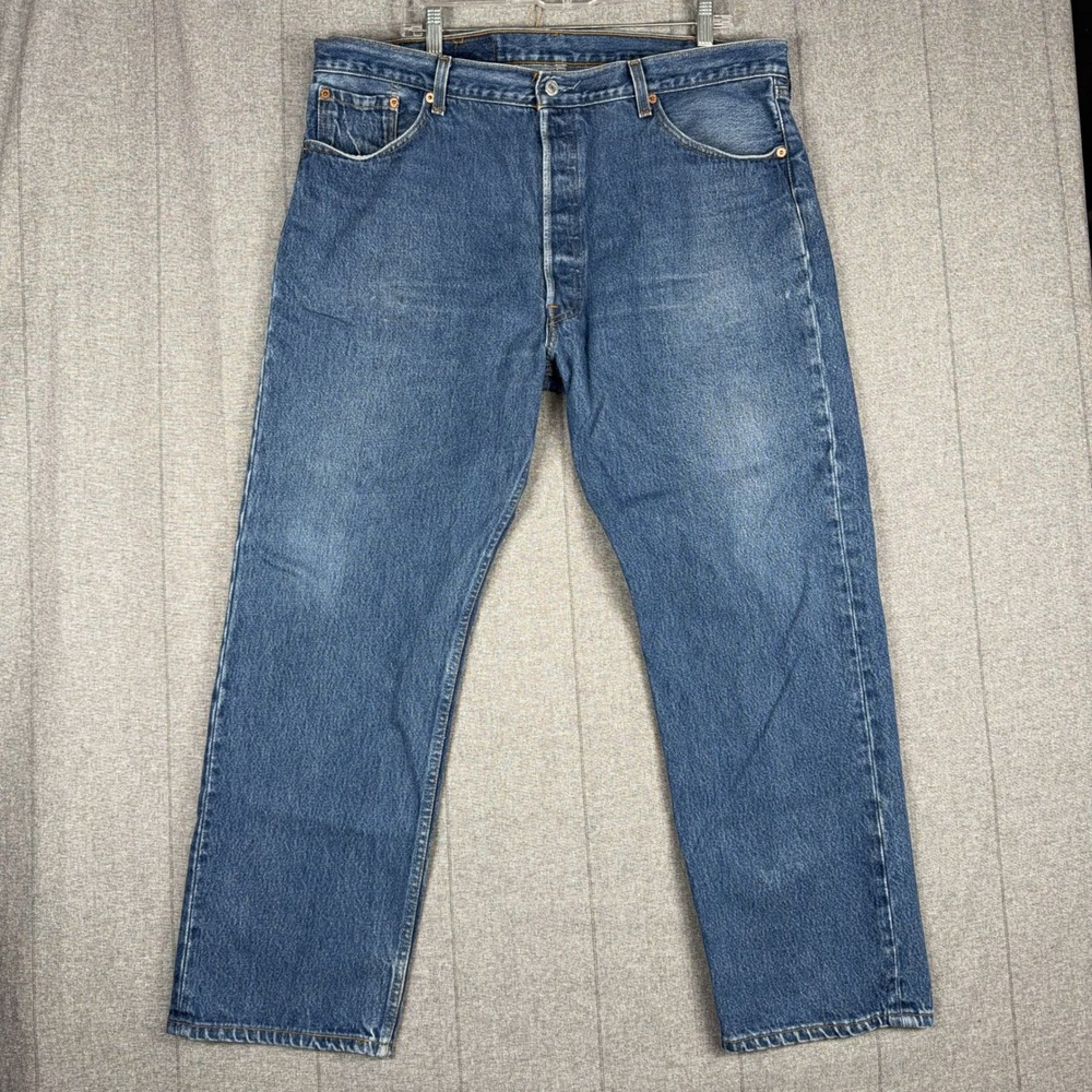 Vintage Levis 501 XX Fits 38x29 Shrink To Fit Made In USA 90s Mens Blue Jeans